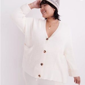 Madewell Asherton Waffle Cardigan Sweater